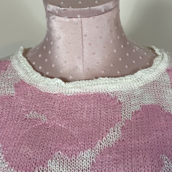 Floral sweater pink/white lightweight - Picture 6 of 6